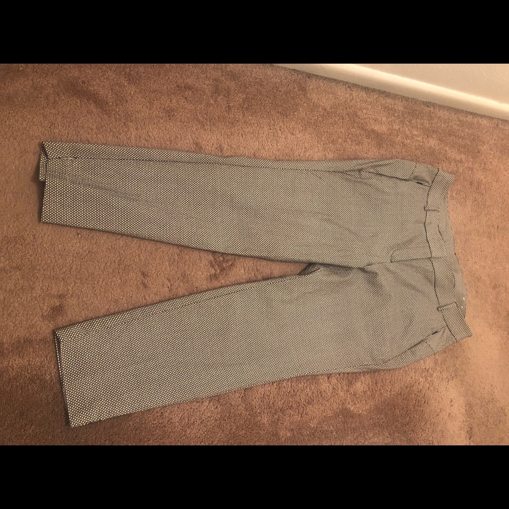 Black/white check Allie ankle pants